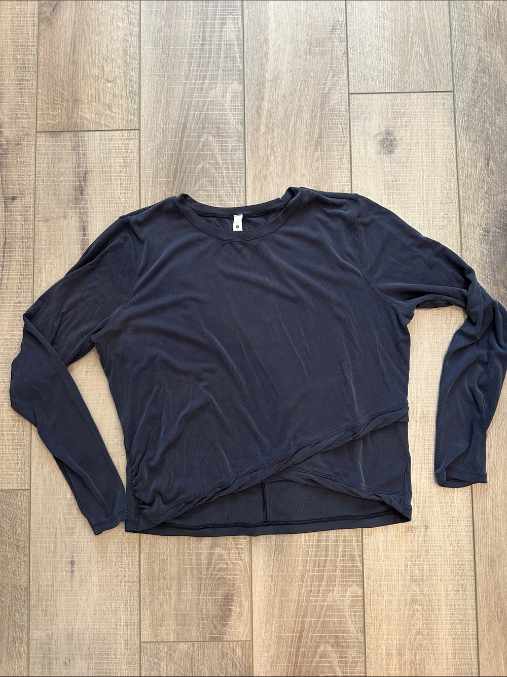 lululemon athletica Charcoal Long-Sleeve Wrap-Front Top